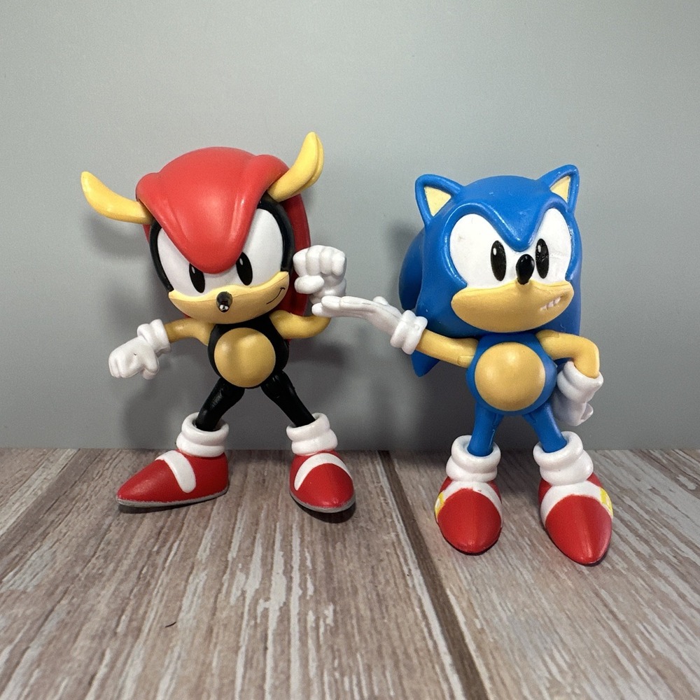 Pair Sonic The Hedgehog & Knuckles 2.5" Figure Jakks Sega